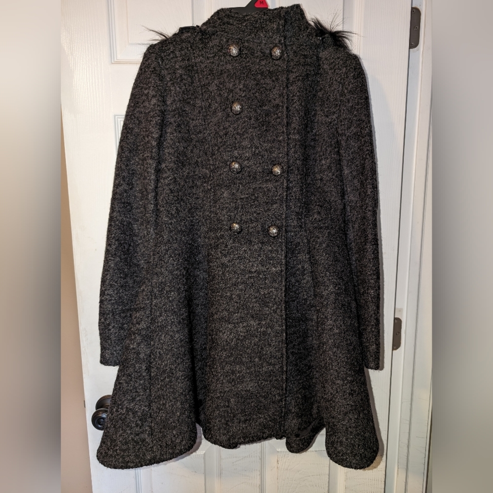 Liz Claiborne A-line warm wool coat